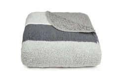 Coperta plaid rigata 2 pezzi 200x250 cm