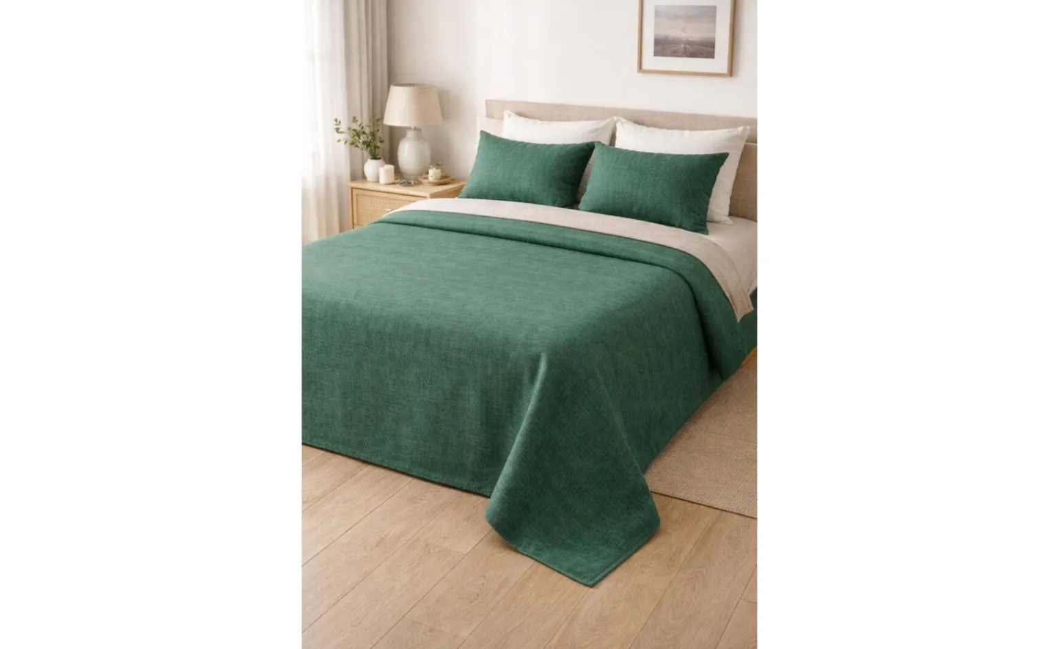 Coprietto trapuntato bicolore 250x250 cm