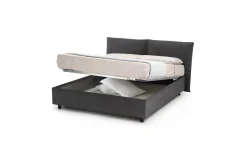 Coral letto matrimoniale contenitore grigio