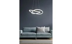 Course sospensione LED in metallo bianco