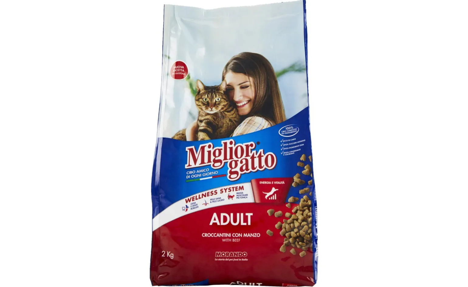 Croccantini Miglior gatto, Manzo, 2kg