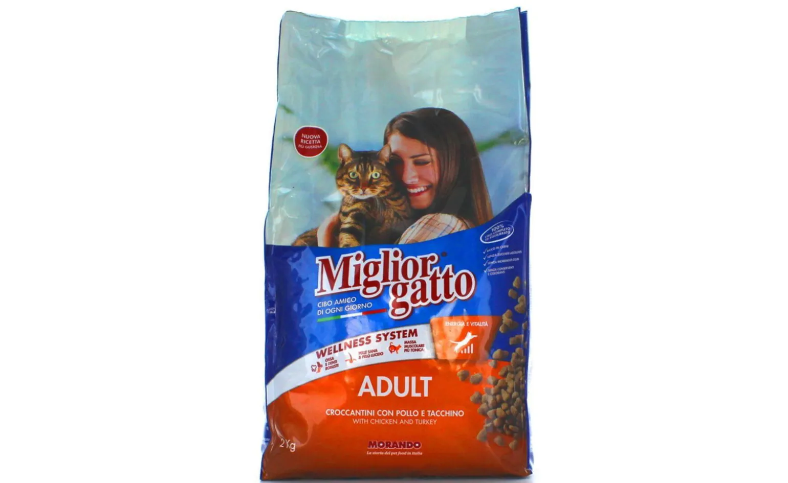 Croccantini Miglior gatto, Pollo e Tacchino, 2kg