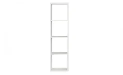 Cube libreria bianca 4 vani verticale