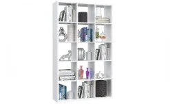 Cube libreria bianca 15 vani verticale