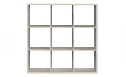 Cube libreria legno chiaro 9 vani