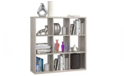 Cube libreria legno chiaro 9 vani