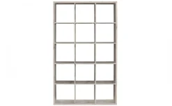 Cube libreria legno chiaro 15 vani