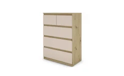 Delia como' 5 cassetti rovere artisan/cachemire