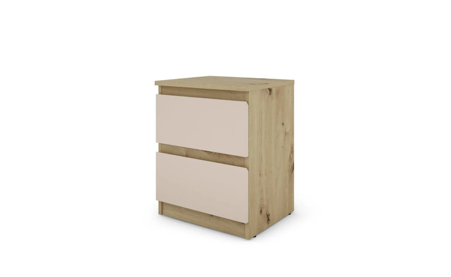 Delia comodino 2 cassetti rovere artisan/cachemire