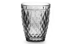 Diamante bicchiere in vetro grigio 250 ml
