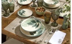 Diamante calice in vetro verde 330 ml