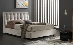 Diva letto matrimoniale contenitore beige