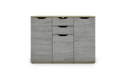 Dora mobile 3 ante, 2 cassetti rovere artisan e beton
