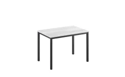 Dory tavolo allungabile frassino bianco, 110/160x70 cm