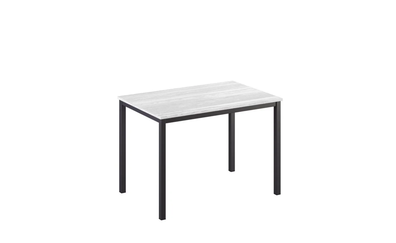 Dory tavolo allungabile frassino bianco, 110/160x70 cm