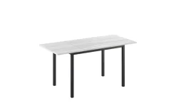 Dory tavolo allungabile frassino bianco, 110/160x70 cm