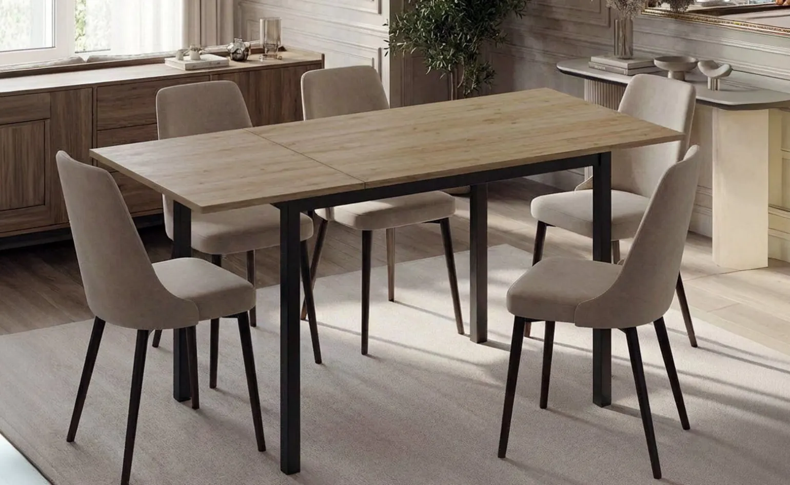 Dory tavolo allungabile rovere kadiz, 110/160x70 cm