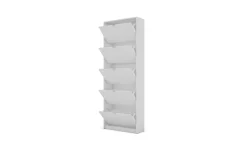 Double scarpiera 5 ribalte bianco