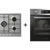 Duetto 75cm Gas + Forno Inox Candy
