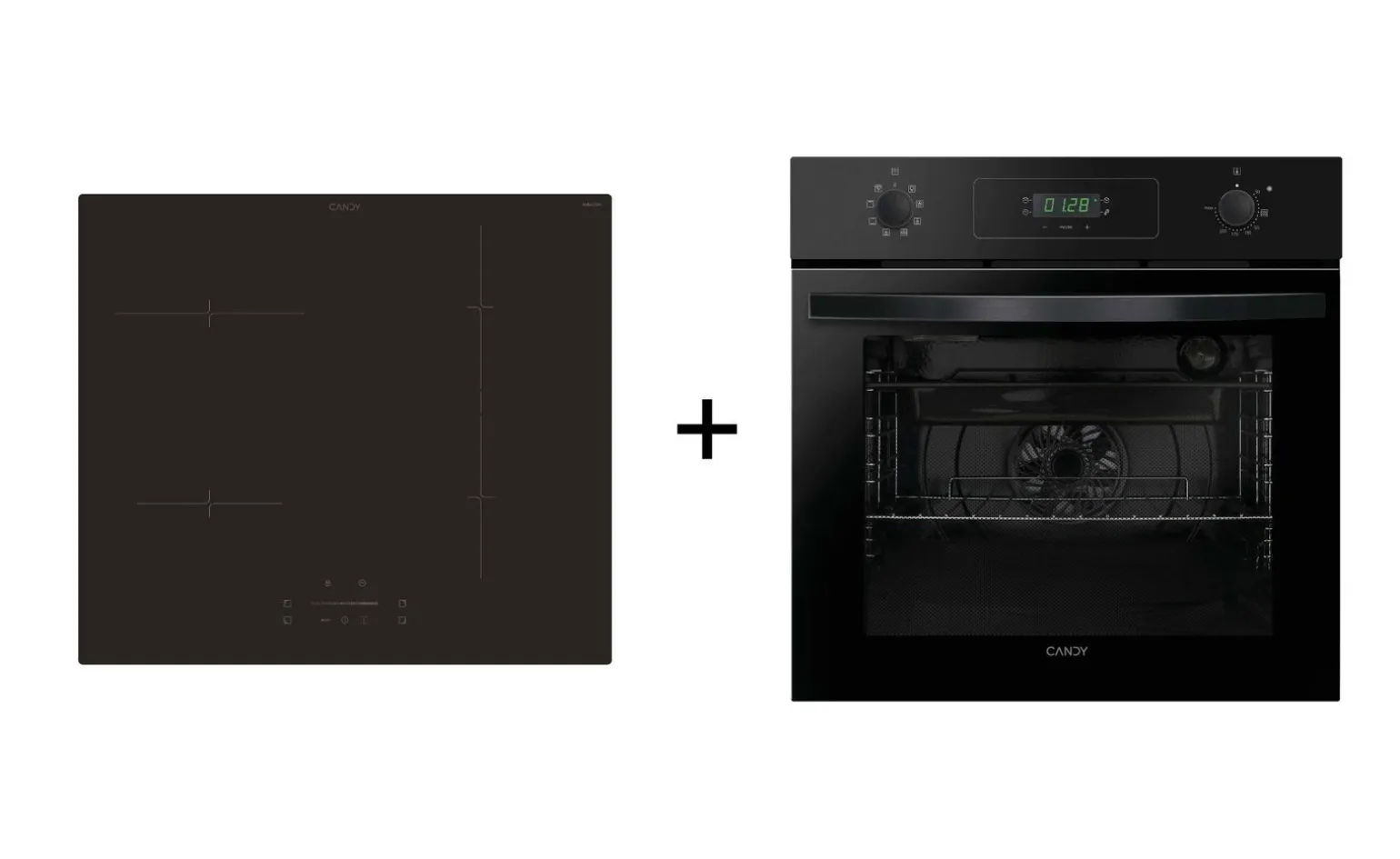 Duetto Induzione + Forno Nero Candy
