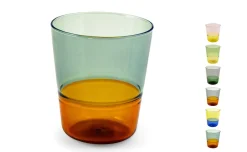 Duo color bicchiere in vetro borosilicato 29 cl