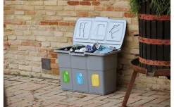 Ecopat cestino rifiuti con 3 scomparti
