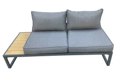 Eden set angolare in alluminio verniciato antracite