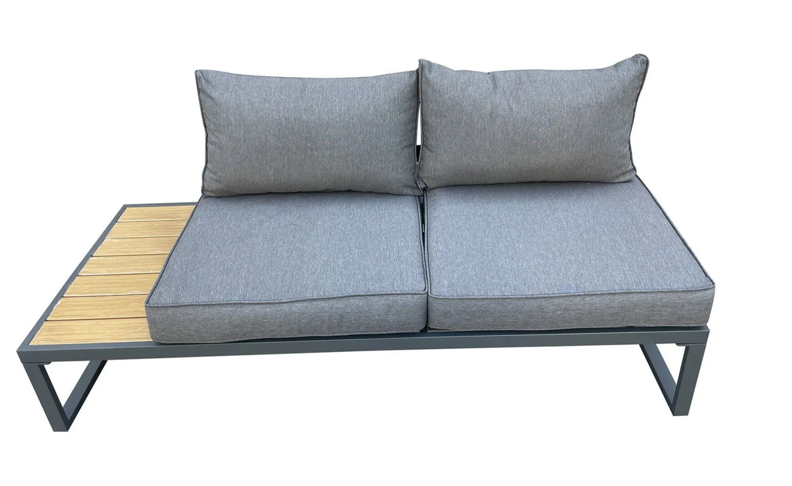 Eden set angolare in alluminio verniciato antracite
