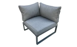 Eden set angolare in alluminio verniciato antracite