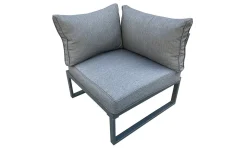 Eden set angolare in alluminio verniciato antracite