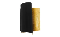 Falicetto applique da parete metallo nero e oro
