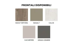 Fast Cucina completa L240 cm con piano cottura a gas, lavastoviglie e microonde, disponibile in vari colori