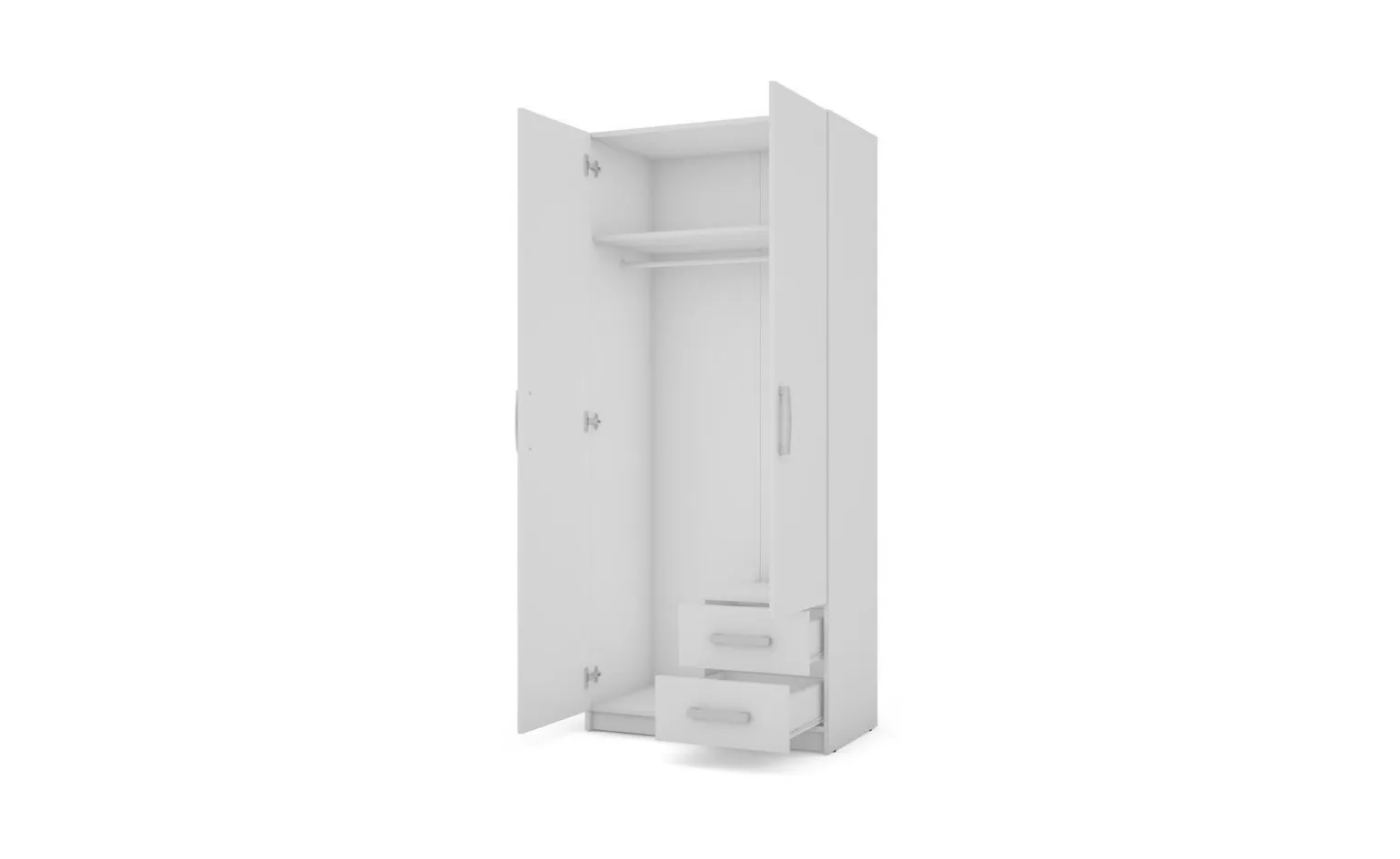 Fine 2.0 armadio bianco L80 cm