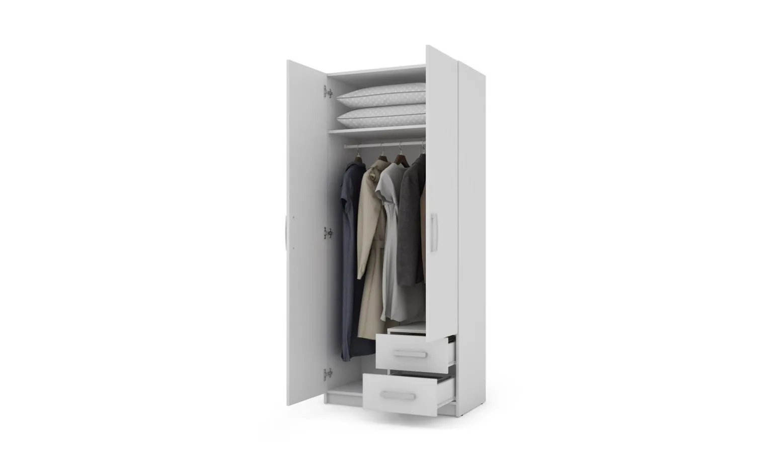 Fine 2.0 armadio bianco L80 cm