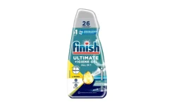Finish Gel detersivo liquido per lavastoviglie Quantum + igiene lemon, 26 lavaggi