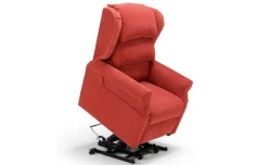 Fiore Plus poltrona in tessuto rosso