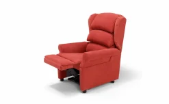 Fiore Plus poltrona in tessuto rosso