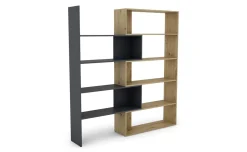 Flexi libreria rovere artisan e grafite