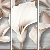 Flower canvas 3 tele floreale 180x122 cm