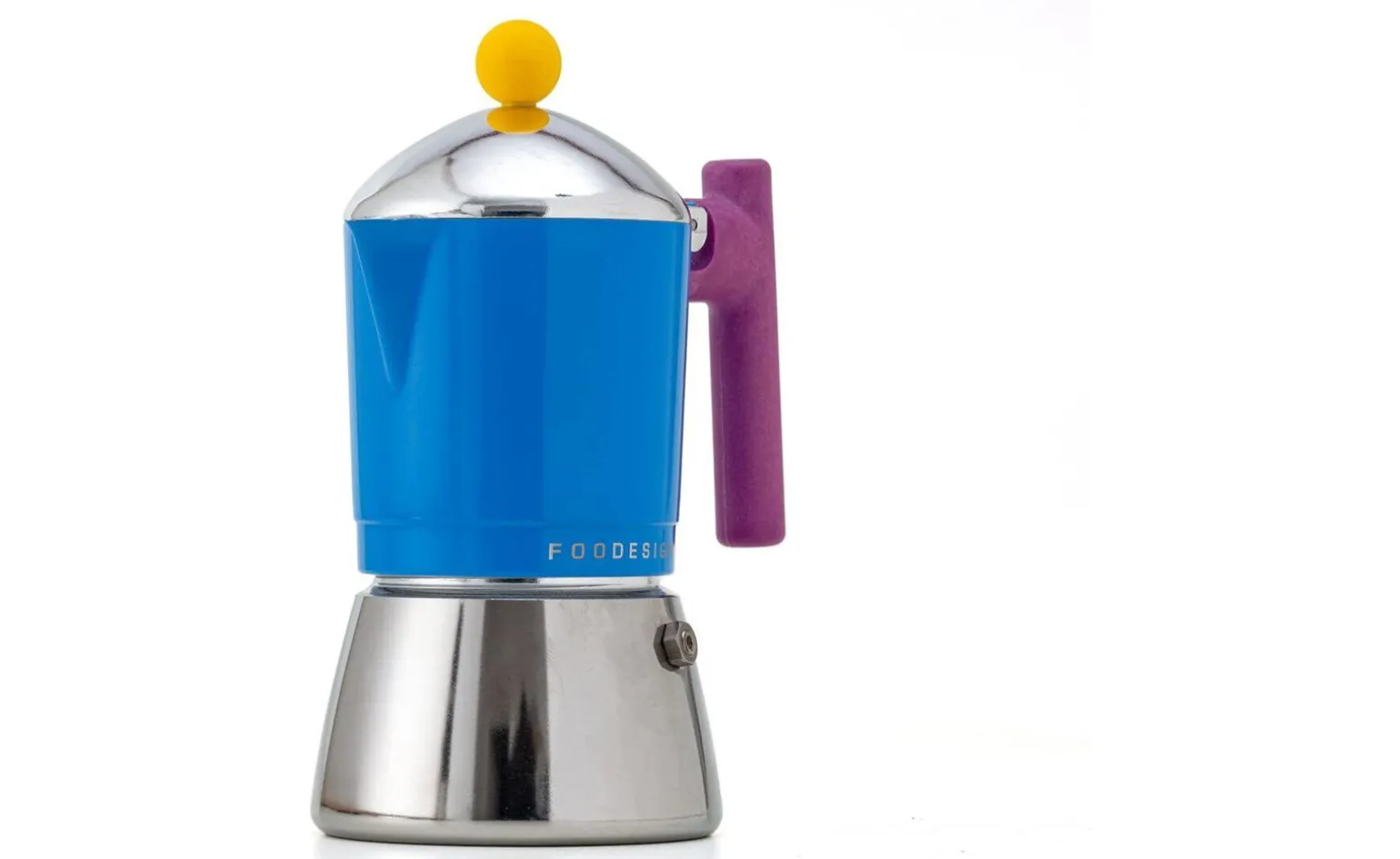 Foodesign Caffettiera Cocca 3 tazze Blu