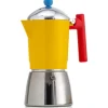 Foodesign Caffettiera Cocca 6 tazze Giallo