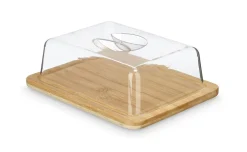 Formaggiera rettangolare in bamboo