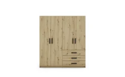 Full 2.0 armadio 4 ante battenti e 3 cassetti artisan
