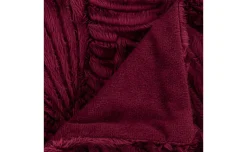 Fur plaid bordeaux 160x120 cm
