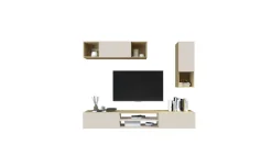 Garda parete soggiorno rovere chopin/cachemire L210 cm