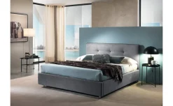 Gavi letto matromoniale con contenitore grigio