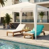 Gazebo a scatto in poliestere colore bianco 300x300 cm