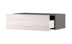 Gilda base 1 cassetto frassino ghiaccio L120 cm