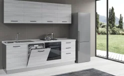 Gilda cucina 300 cm colore frassino ghiaccio
