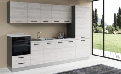 Gilda cucina 315 cm colore frassino ghiaccio